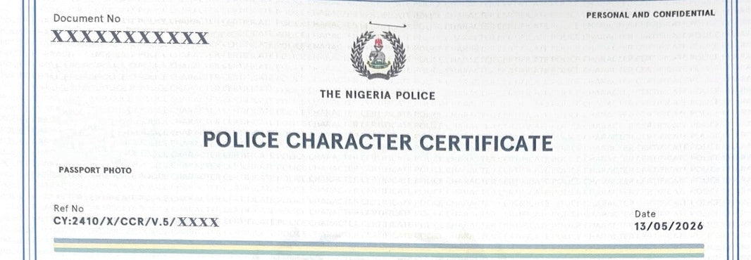 Nigeria Police Certificate Received